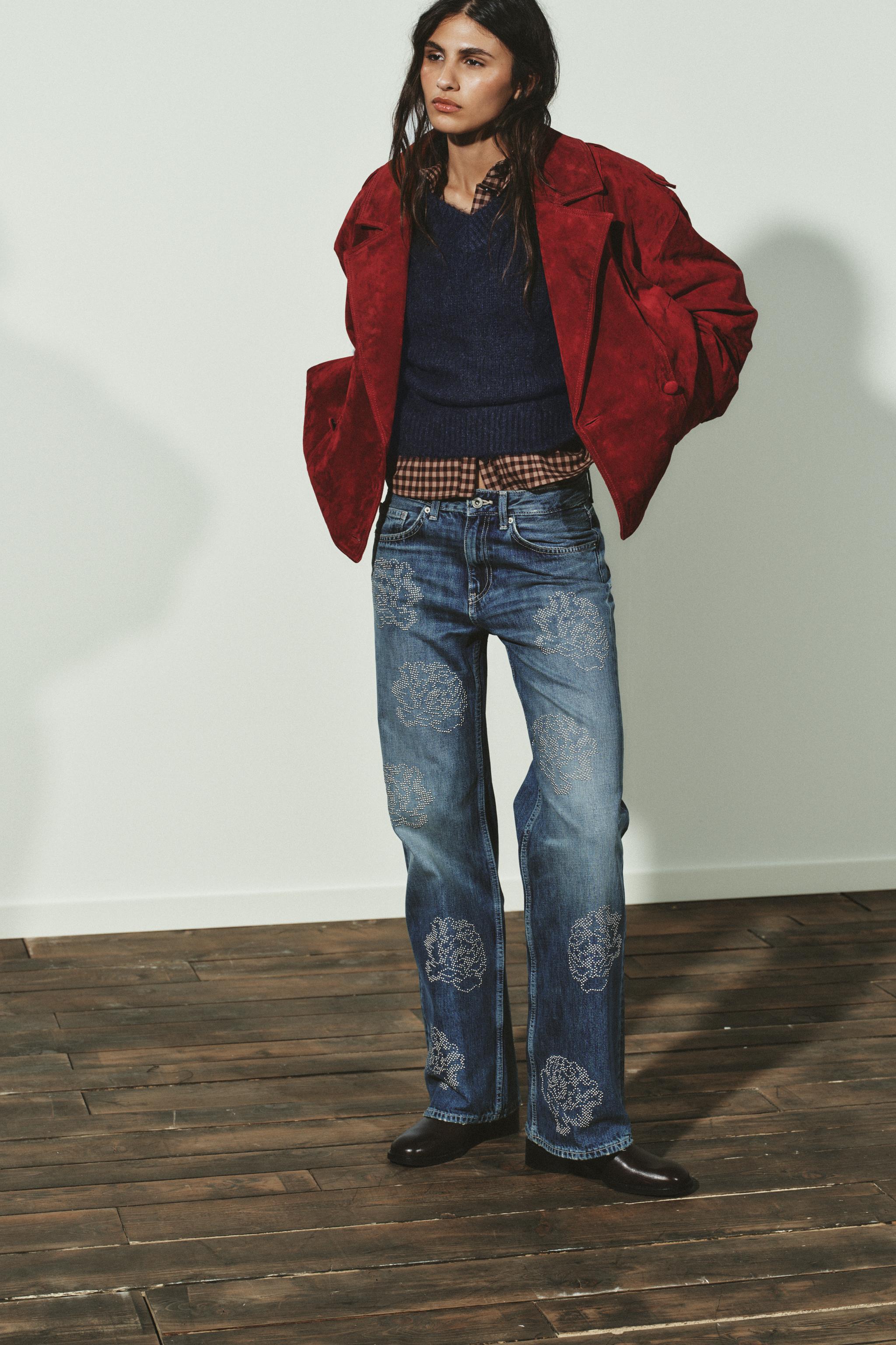 JEAN BARREL TRF FLEURS TAILLE HAUTE